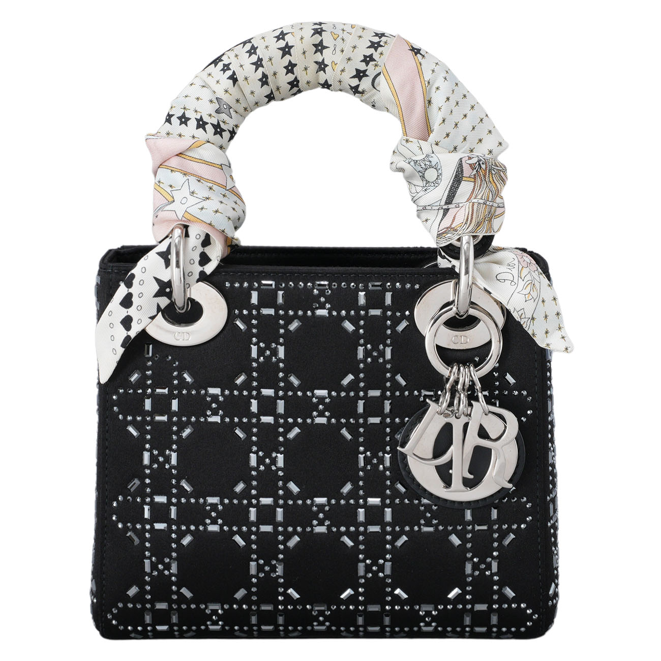 CHRISTIAN DIOR(USED)크리스찬 디올 시즌 새틴 레이디 백 미니